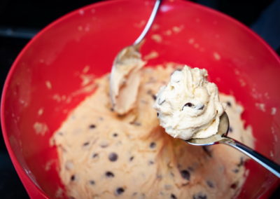 Soft Baked Chocolate Chip Cookies Shape With Tablespoons 1
