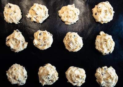Soft Baked Chocolate Chip Cookies Shape With Tablespoons 2