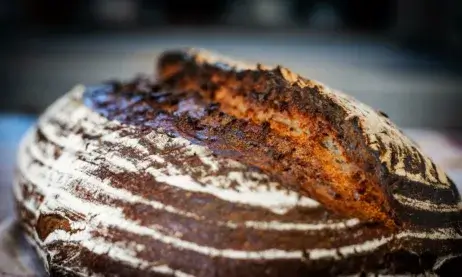 No Knead Dark Farmhouse Bread aka The Mountain
