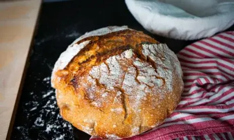 Sourdough Bread Baked In A Dutch Oven