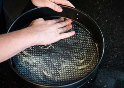 The Perfect New York Cheesecake Greasing Baking Pan With Butter