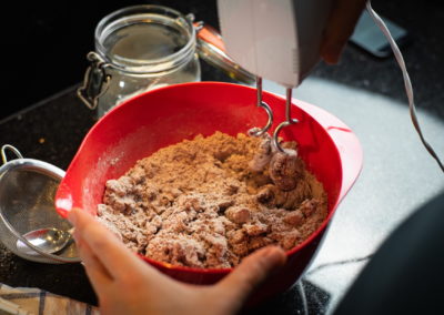 Chocolate Cheesecake aka Russischer Zupfkuchen Mix Chocolate Dough