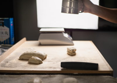 Rustic Baguette Rolls Flouring