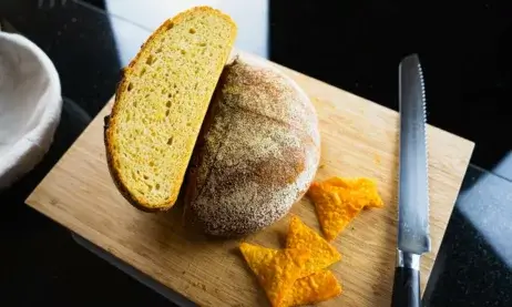 Sourdough Bread Made With Cheese Nachos