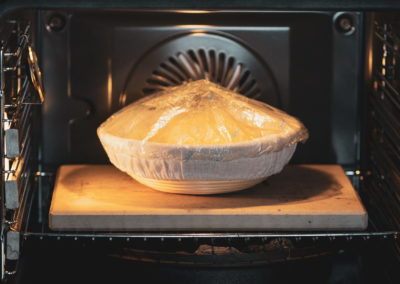 Sourdough Bread Made With Cheese Nachos Proofing