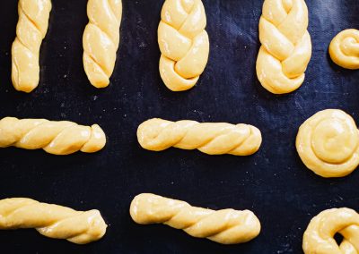 Koulourakia Traditional Greek Easter Cookies Coated With Egg Wash