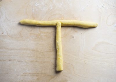 Koulourakia Traditional Greek Easter Cookies Shaping Into Braid 1