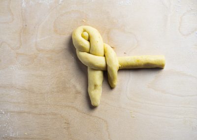 Koulourakia Traditional Greek Easter Cookies Shaping Into Braid 5