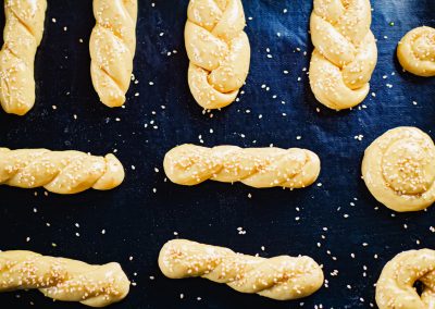 Koulourakia Traditional Greek Easter Cookies Sprinkled With Sesame Seeds