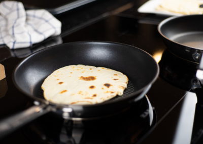 Wheat Tortillas For Fajitas Baking In Pan 2