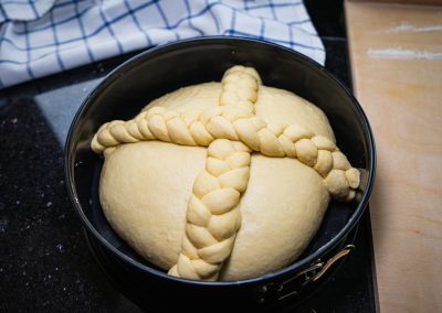 Paska Traditional Slovak Easter Bread Final Shape