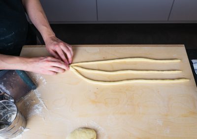 Paska Traditional Slovak Easter Bread Start Braid