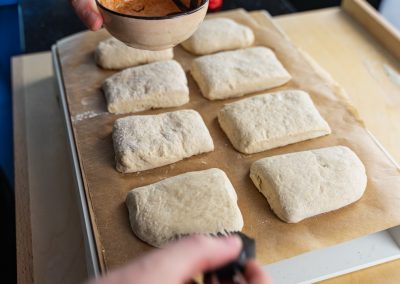 Sesame Bread Rolls With Yoghurt Coat With Water