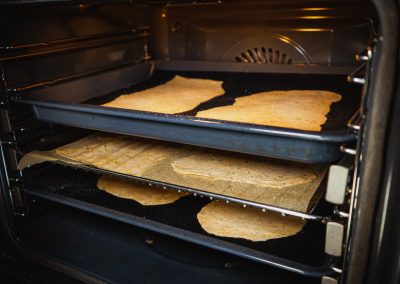 Sourdough Chips From Leftover Sourdough Starter Baking 3 Trays At The Same Time