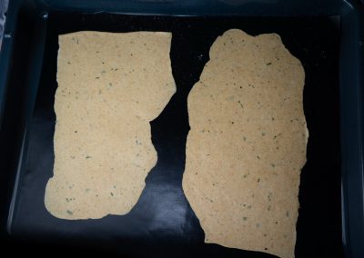 Sourdough Chips From Leftover Sourdough Starter Layout On Baking Tray