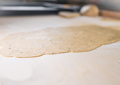 Sourdough Chips From Leftover Sourdough Starter Rolled Out Dough As Thin As Possible