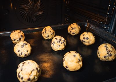 Chewy Chocolate Chip Cookies Cookie Dough Before Baking