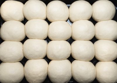 Little Fluffy Dinner Rolls After Proofing