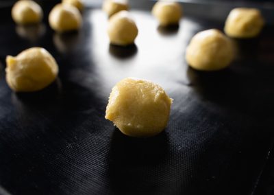 Lemon Sugar Cookies Shaped Close up