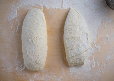 Quick And Easy Ciabatta Bread Shaping Shaped On The Left