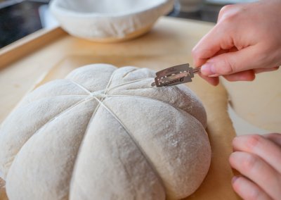 Pumpkin Spice Sourdough Bread Scoring