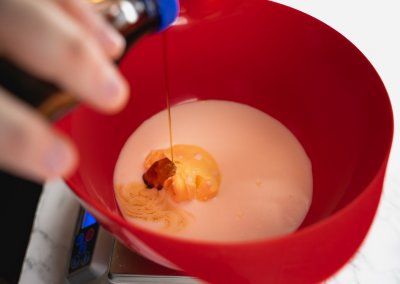 Bat Spider Halloween Cupcakes Mixing Maple Syrup Frosting