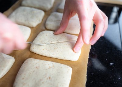Simple Sourdough Breakfast Rolls Scoring