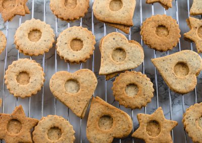 Traditional Linzer Cookies Baked
