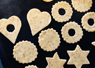 Traditional Linzer Cookies Before Baking