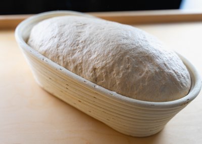 Big Sourdough Bread After Proofing