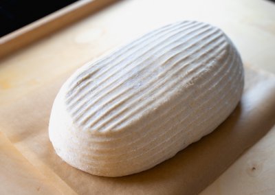 Big Sourdough Bread Before Scoring