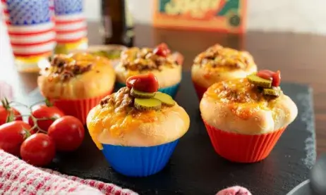 Mini Cheeseburger Muffins